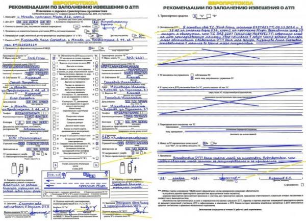 Европротокол 2021 образец